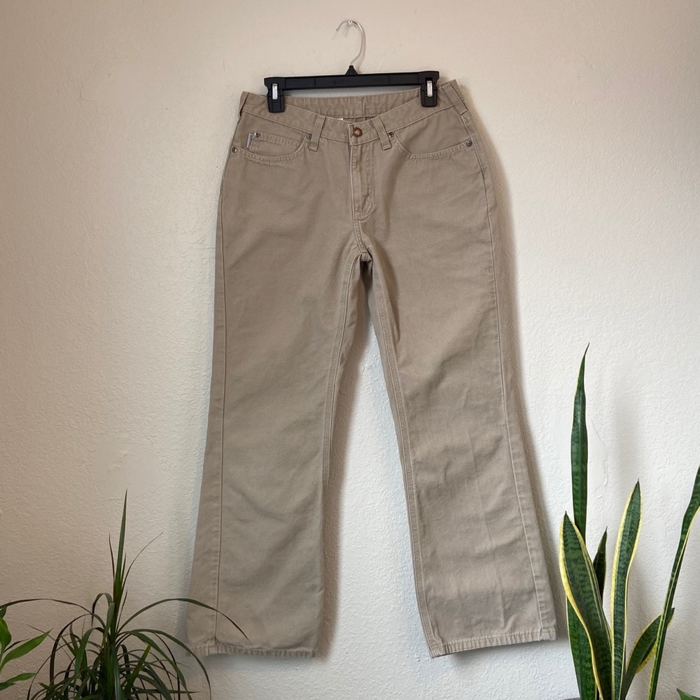 Carhartt Tan Canvas Work Pants
